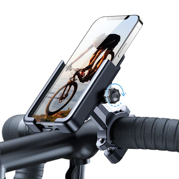 Wozinsky metal bicycle phone holder, scooters black (WBHBK3) - Smartphone Holders - Smartphones - Techbox