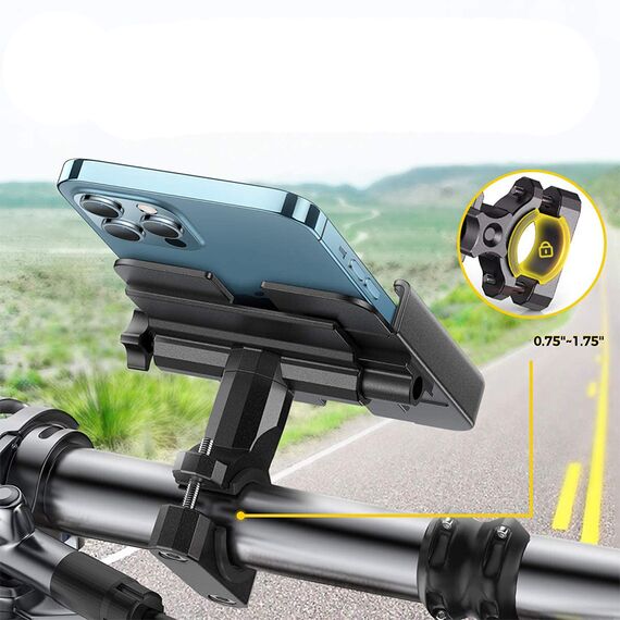 Wozinsky metal bicycle phone holder, scooters black (WBHBK3) - Smartphone Holders - Smartphones - Techbox
