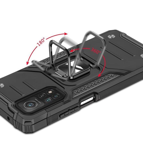 Wozinsky Ring Armor Tough Hybrid Case Cover + Magnetic Mount Mi Poco M4 Pro 5G / Redmi Note 11 5G (China) / Redmi Note 11T 5G / Redmi Note 11S 5G black | Techbox