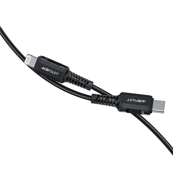 Acefast cable MFI USB Type C - Lightning 1,8m, 30W, 3A black (C4-01 C Black) - Cables & Adapters - Cables & Accessories - Techbox