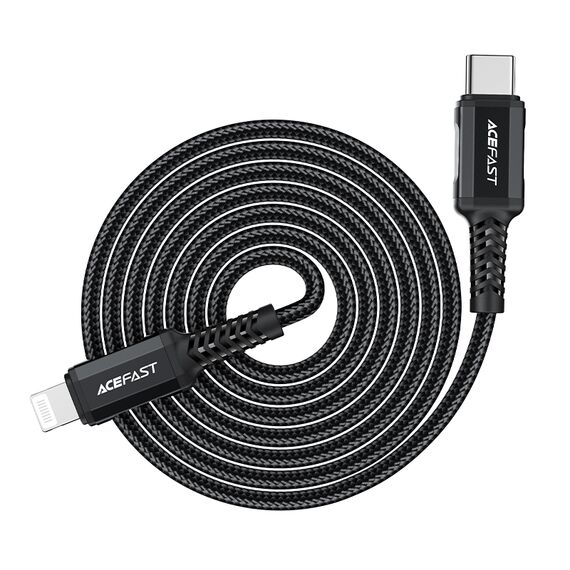 Acefast cable MFI USB Type C - Lightning 1,8m, 30W, 3A black (C4-01 C Black) - Cables & Adapters - Cables & Accessories - Techbox