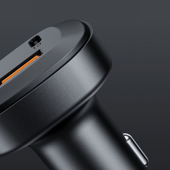 Acefast car charger 66W 2x USB Type C / USB, PPS, Power Delivery, Quick Charge 4.0, AFC, FCP, SCP black (B3 black) - Car Chargers - Smartphone Chargers - Techbox