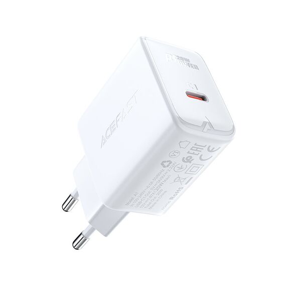 Acefast fast charger USB Type C 20W Power Delivery white (A1 EU white) | Techbox