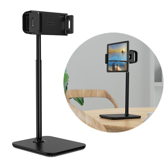 Acefast telescopic phone and tablet holder (135-230mm wide) for the desk 360 ° black (E4 black) | Techbox