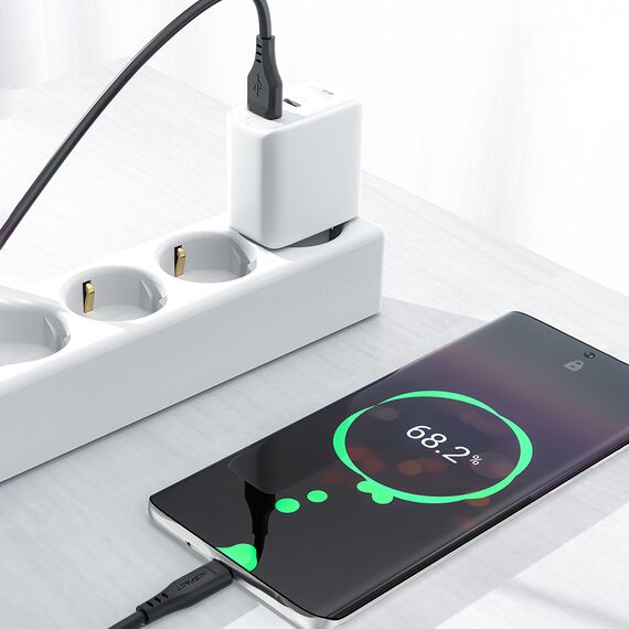 Acefast USB cable - USB Type C 1.2m, 3A white (C3-04 white) - Cables & Adapters - Cables & Accessories - Techbox