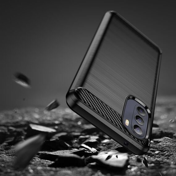 Carbon Case flexible cover for Motorola Moto G Stylus 2022 black | Techbox