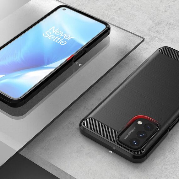 Carbon Case Flexible cover for OnePlus Nord N200 5G black - Uncategorized Cases (2) - Cases - Techbox