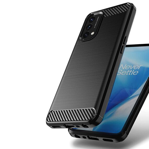 Carbon Case Flexible cover for OnePlus Nord N200 5G black - Uncategorized Cases (2) - Cases - Techbox