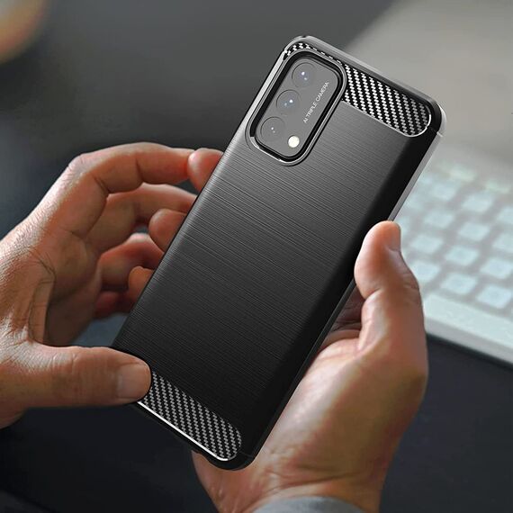 Carbon Case Flexible cover for OnePlus Nord N200 5G black - Uncategorized Cases (2) - Cases - Techbox