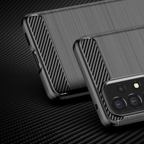 Carbon Case Flexible Cover Sleeve for Samsung Galaxy A53 5G black | Techbox
