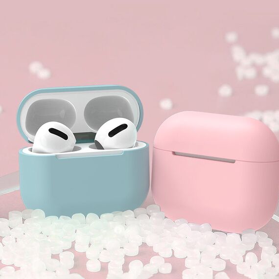 Case for AirPods 2 / AirPods 1 silicone soft cover for headphones pink (case C) - Smartphone Accessories - Cables & Accessories - Techbox