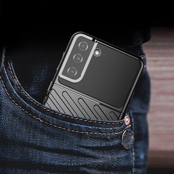 Thunder Case flexible armored cover for Samsung Galaxy S22 + (S22 Plus) black | Techbox
