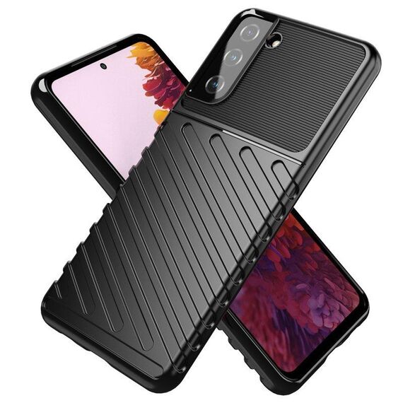 Thunder Case flexible armored cover for Samsung Galaxy S22 + (S22 Plus) black | Techbox
