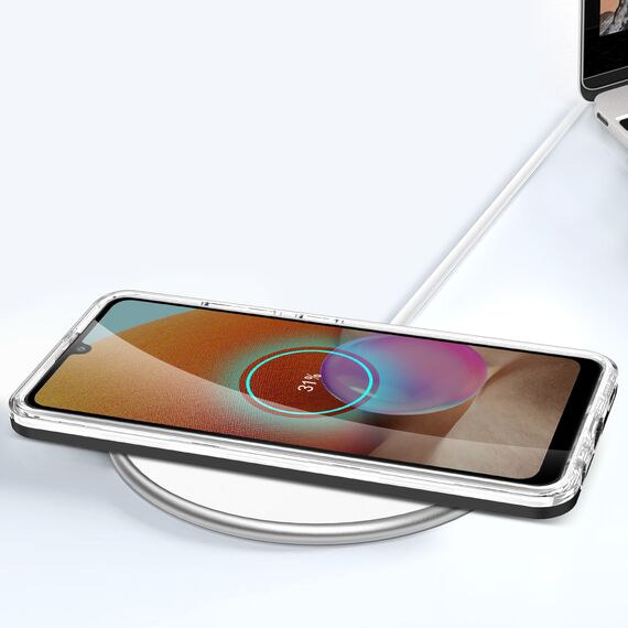 Clear 3in1 Case for Samsung Galaxy A32 5G Frame Gel Cover Black - Samsung Cases - Cases - Techbox