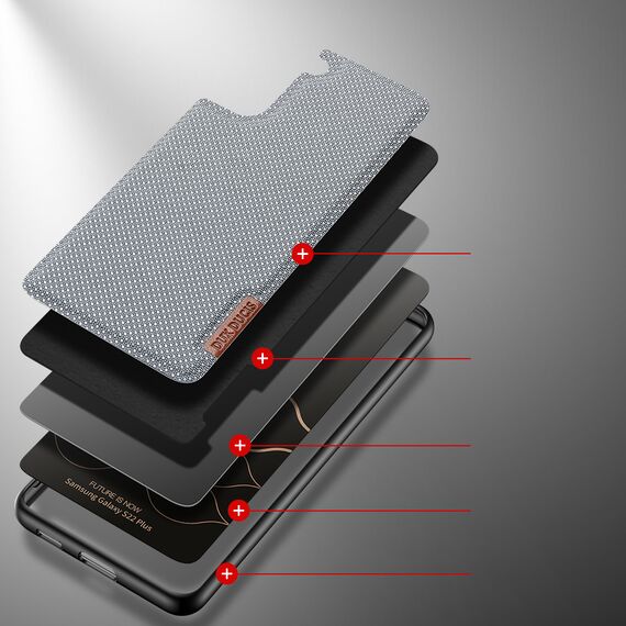 Dux Ducis Fino case is made of nylon material for Samsung Galaxy S22 + (S22 Plus) blue | Techbox