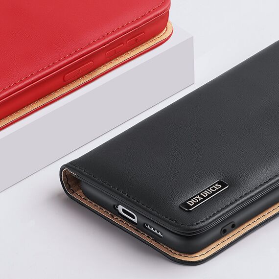 Dux Ducis Hivo Leather Flip Cover Genuine Leather Wallet For Cards And Documents Samsung Galaxy S22 + (S22 Plus) Blue | Techbox