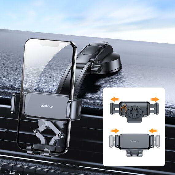 Joyroom mechanical car cockpit holder black (JR-ZS283) - Smartphone Holders - Smartphones - Techbox