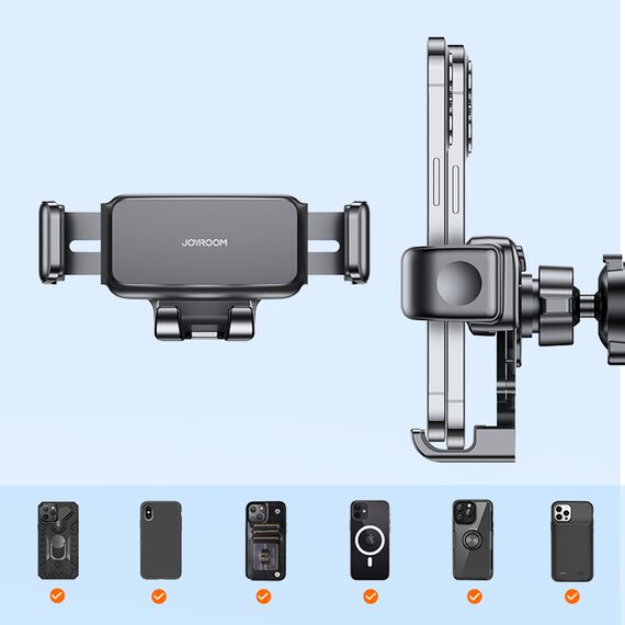 Joyroom mechanical car cockpit holder black (JR-ZS283) - Smartphone Holders - Smartphones - Techbox