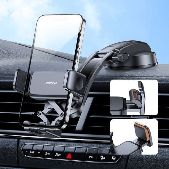 Joyroom mechanical car cockpit holder black (JR-ZS283) - Smartphone Holders - Smartphones - Techbox