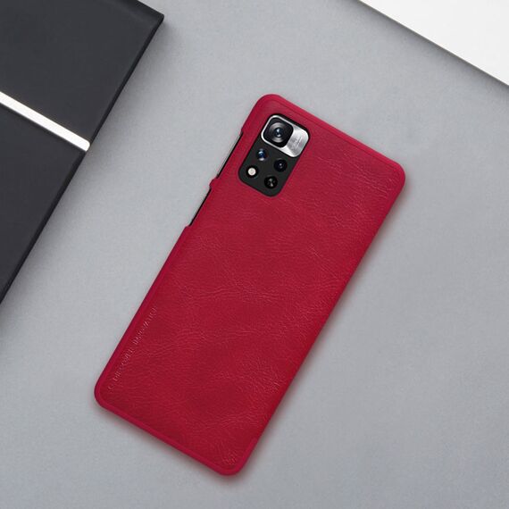 Nillkin Qin Case Case for Xiaomi Redmi Note 11 Pro+ (China) / Redmi Note 11 Pro (China) / Mi11i HyperCharge Camera Protector Holster Cover Flip Case Black | Techbox