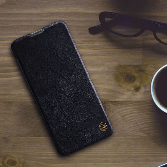 Nillkin Qin Case Case for Xiaomi Poco M4 Pro 5G Camera Protector Holster Cover Flip Cover Brown - Xiaomi Cases - Cases - Techbox