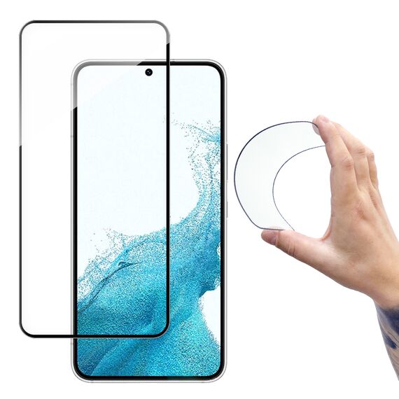 Wozinsky Full Cover Flexi Nano Glass Film Tempered Glass With Frame For Samsung Galaxy S22 + (S22 Plus) Transparent | Techbox