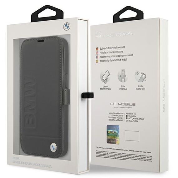 Etui BMW BMFLBKP13SSLLBK iPhone 13 mini 5,4" czarny/black book Signature | Techbox