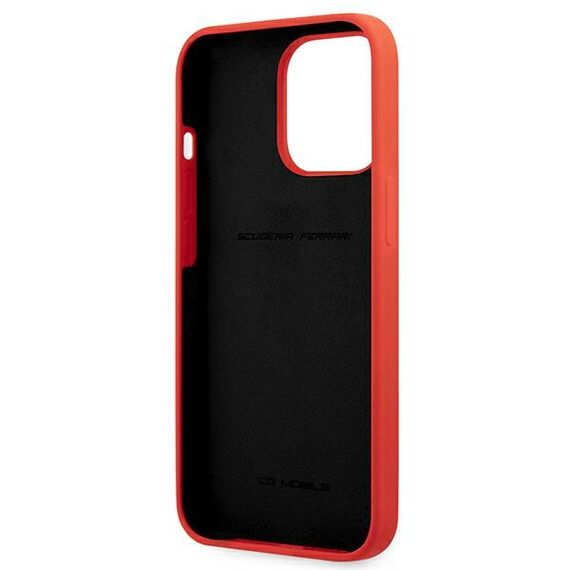 Ferrari FESSIHCP13XRE iPhone 13 Pro Max 6.7" red/red hardcase Silicone | Techbox