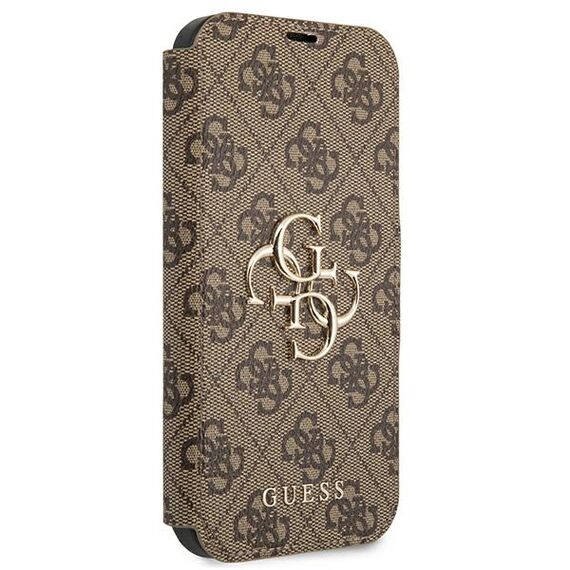 Guess GUBKP13X4GMGBR iPhone 13 Pro Max 6.7" brown/brown book 4G Big Metal Logo | Techbox