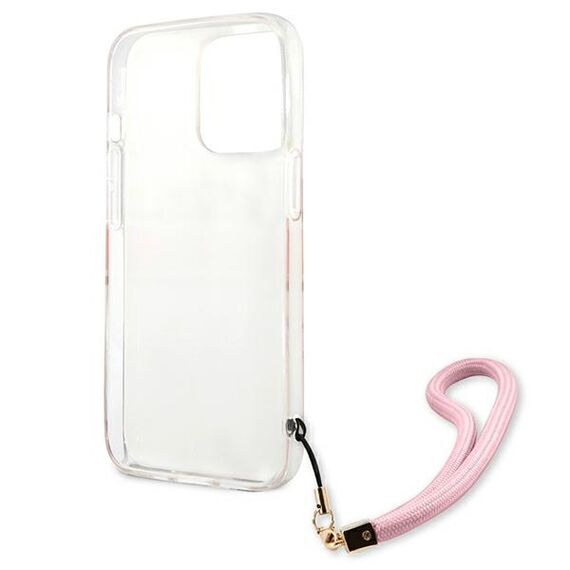 Guess GUHCP13LKCABPI iPhone 13 Pro / 13 6.1" pink/pink hardcase Camo Strap Collection | Techbox