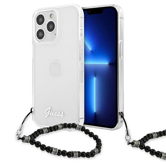 Guess GUHCP13LKPSBK iPhone 13 Pro / 13 6.1 "Transparent hardcase Black Pearl - Apple Cases - Cases - Techbox