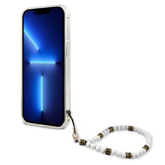 Guess GUHCP13LKPSWH iPhone 13 Pro / 13 6.1 "Transparent hardcase White Pearl - Apple Cases - Cases - Techbox