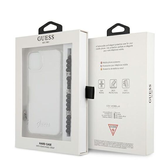 Guess GUHCP13MKPSBK iPhone 13 6.1 "Transparent hardcase Black Pearl - Apple Cases - Cases - Techbox