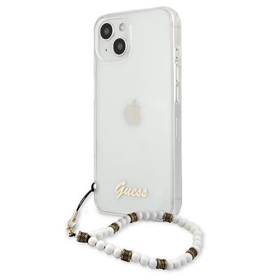 Guess GUHCP13MKPSWH iPhone 13 6.1 "Transparent hardcase White Pearl - Apple Cases - Cases - Techbox