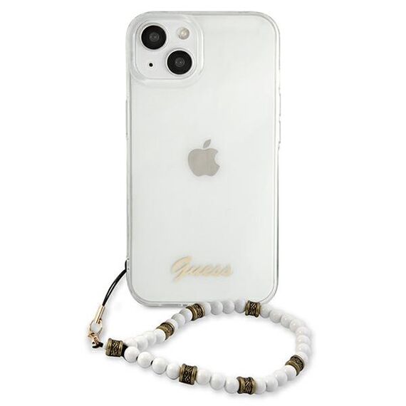 Guess GUHCP13MKPSWH iPhone 13 6.1 "Transparent hardcase White Pearl - Apple Cases - Cases - Techbox