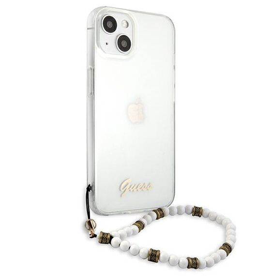 Guess GUHCP13MKPSWH iPhone 13 6.1 "Transparent hardcase White Pearl - Apple Cases - Cases - Techbox