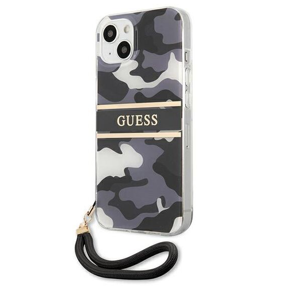 Guess GUHCP13SKCABBK iPhone 13 mini 5,4 "black / black hardcase Camo Strap Collection - Apple Cases - Cases - Techbox