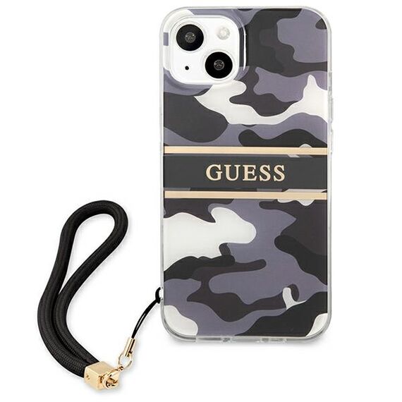 Guess GUHCP13SKCABBK iPhone 13 mini 5,4 "black / black hardcase Camo Strap Collection - Apple Cases - Cases - Techbox
