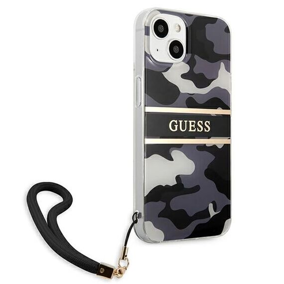 Guess GUHCP13SKCABBK iPhone 13 mini 5,4 "black / black hardcase Camo Strap Collection - Apple Cases - Cases - Techbox