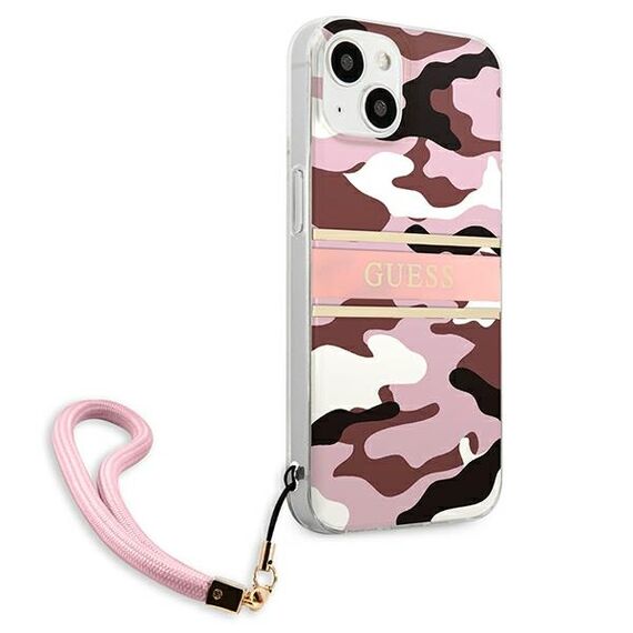 Guess GUHCP13SKCABPI iPhone 13 mini 5,4 "pink / pink hardcase Camo Strap Collection - Apple Cases - Cases - Techbox