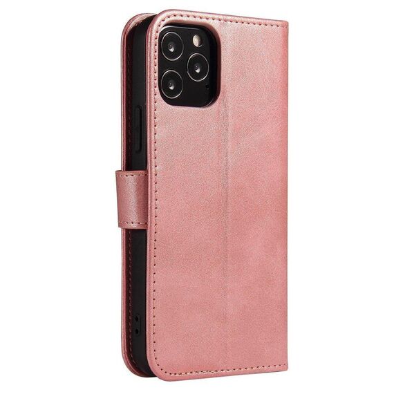 Magnet Case elegant case case cover with a flap and stand function Poco M4 Pro 5G pink | Techbox