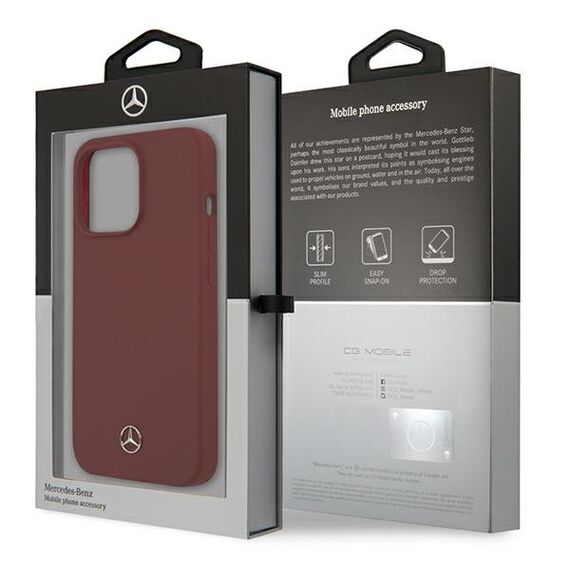 Mercedes MEHCP13LSILRE iPhone 13 Pro / 13 6,1" czerwony/red hardcase Silicone Line | Techbox