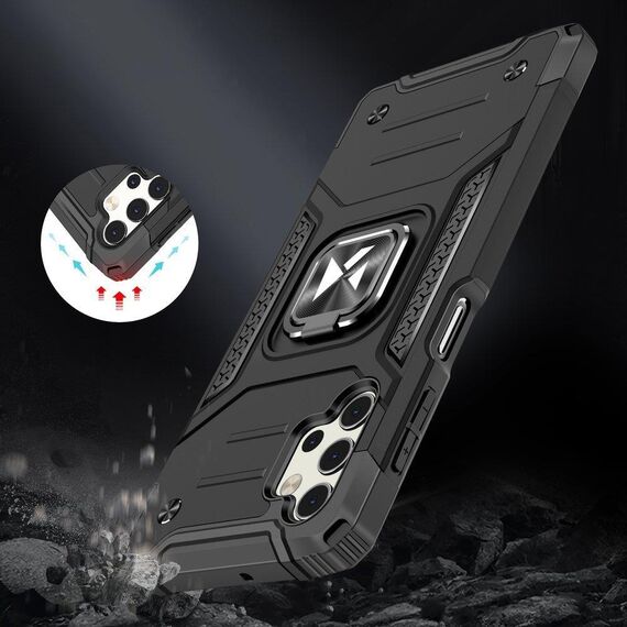 Wozinsky Ring Armor Armored Hybrid Case Cover + Magnetic Mount for Samsung Galaxy A73 gold - Samsung Cases - Cases - Techbox