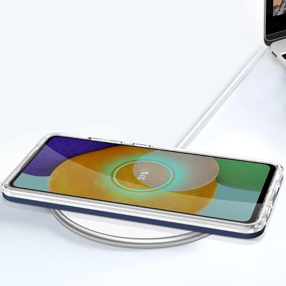 Clear 3in1 Case for Samsung Galaxy A73 Frame Cover Gel Blue - Samsung Cases - Cases - Techbox