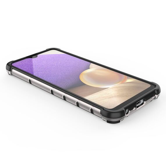 Honeycomb case armored cover with a gel frame for Samsung Galaxy A03s (166.5) black | Techbox
