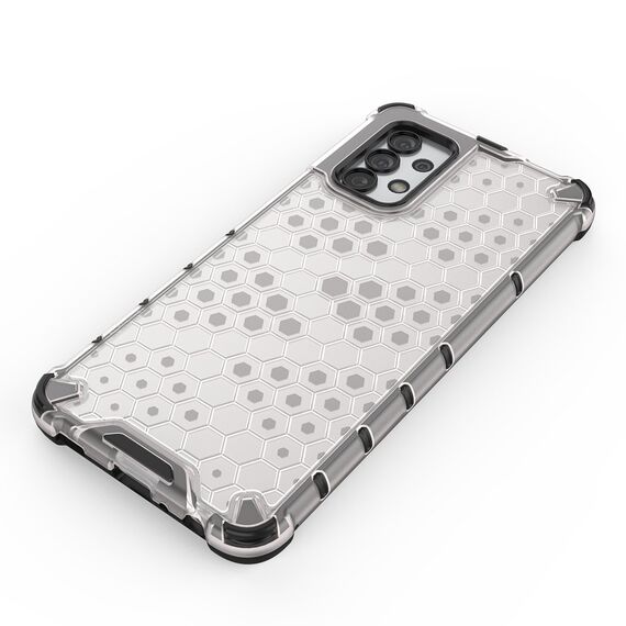 Honeycomb case armored cover with a gel frame for Samsung Galaxy A13 5G transparent | Techbox