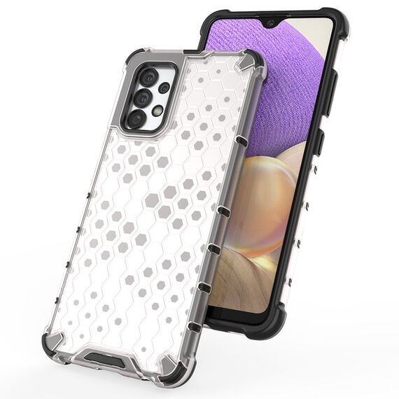 Honeycomb case armored cover with a gel frame for Samsung Galaxy A13 5G transparent | Techbox