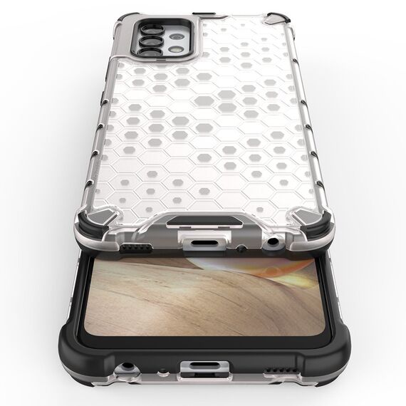 Honeycomb case armored cover with a gel frame for Samsung Galaxy A13 5G transparent | Techbox