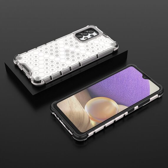 Honeycomb case armored cover with a gel frame for Samsung Galaxy A13 5G transparent | Techbox
