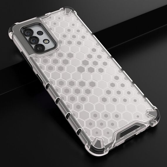 Honeycomb case armored cover with a gel frame for Samsung Galaxy A13 5G transparent | Techbox